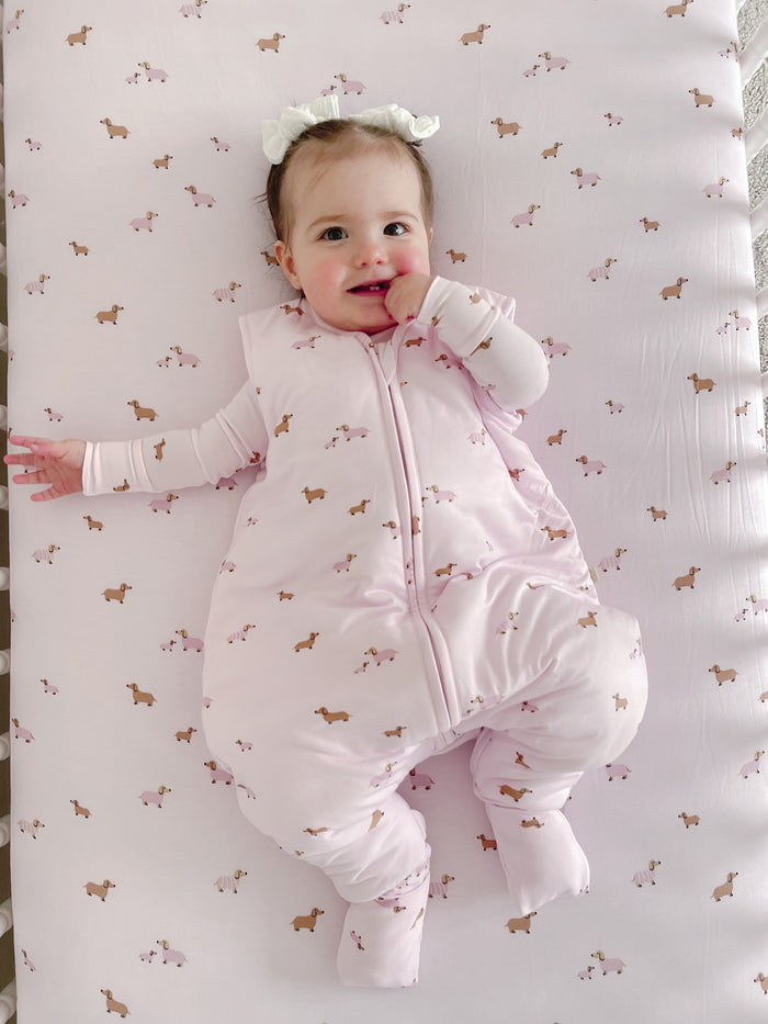 Crib Sheet - Girl Dog