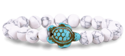 The Journey Bracelet Sea Turtle - White Howlite - STC Edition