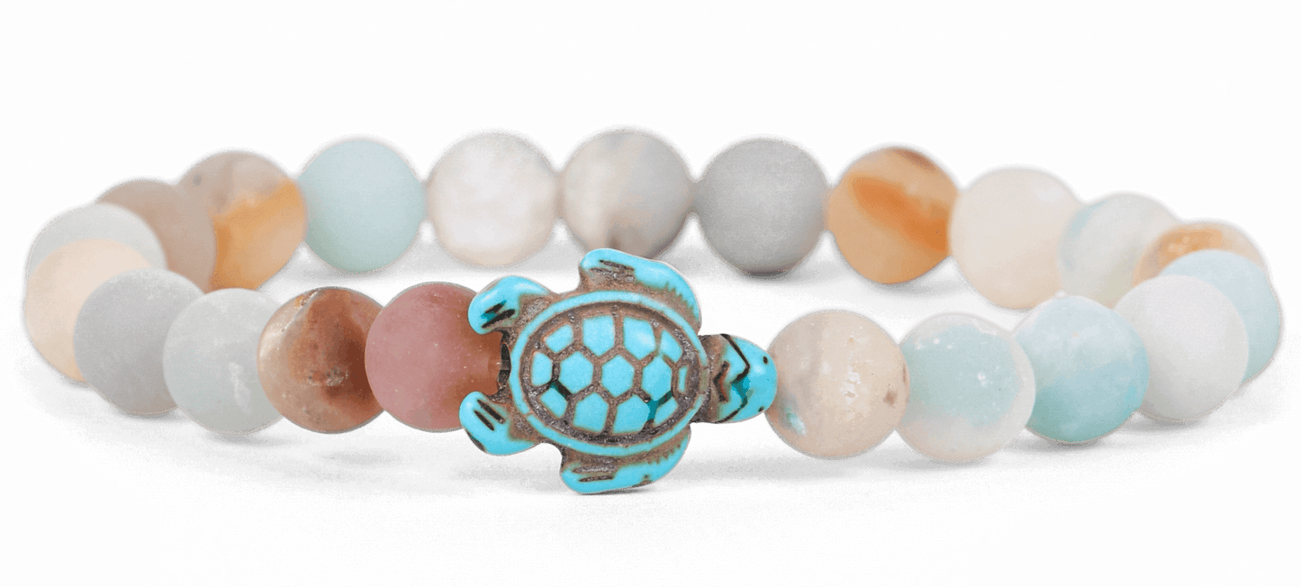 The Journey Bracelet Sea Turtle - Sky Stone