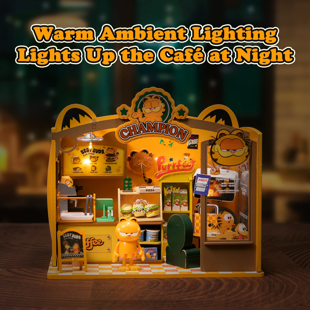 Puremind The Garfield Movie Café Wooden Craft Kit