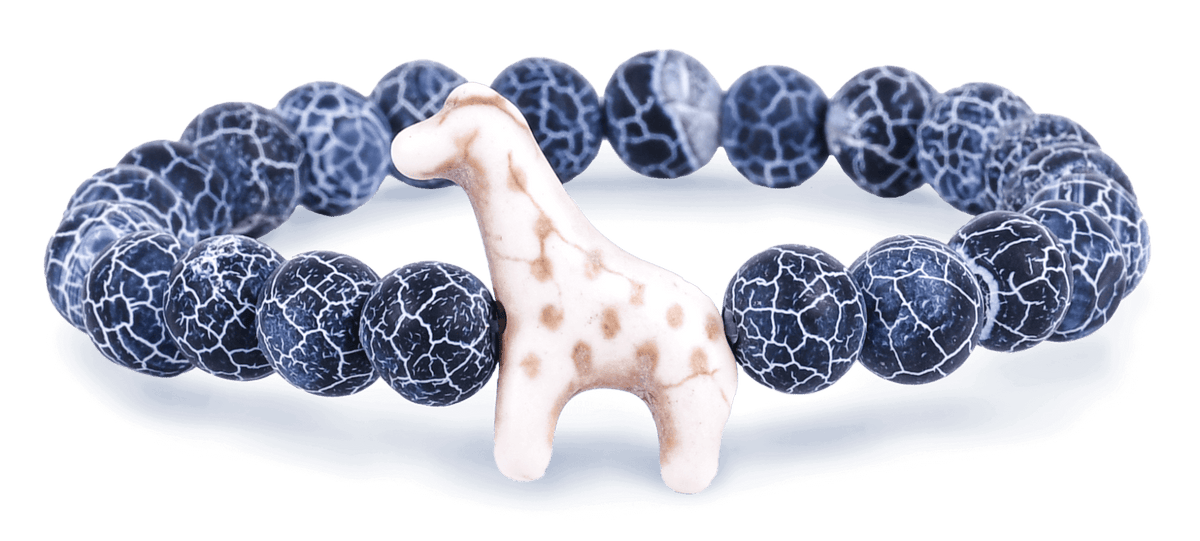 The Trek Bracelet Giraffe - River Blue
