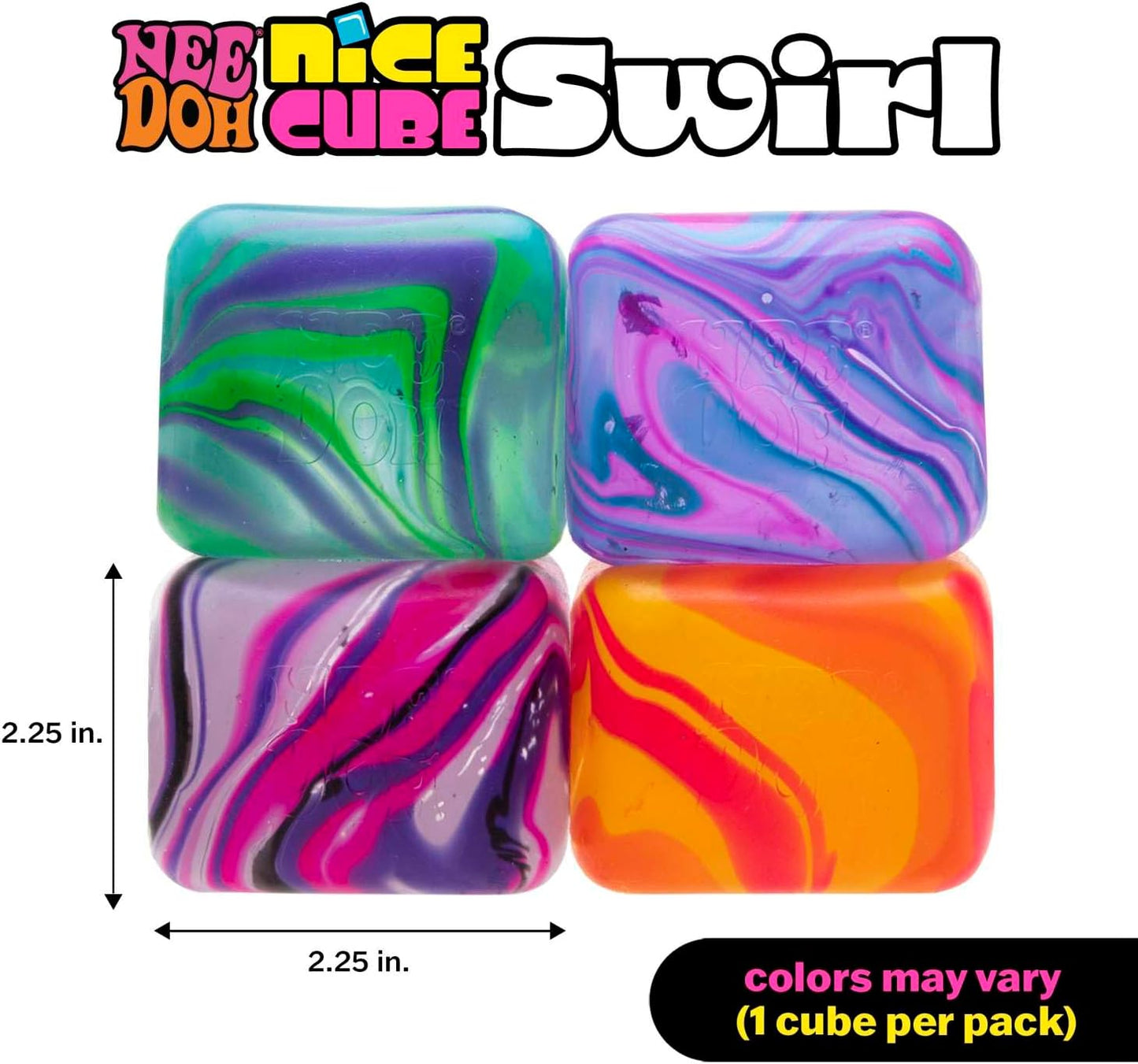 Needoh Nice Cube Swirl  - Assorted Colors
