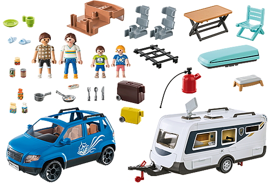 71423 Caravan with Car