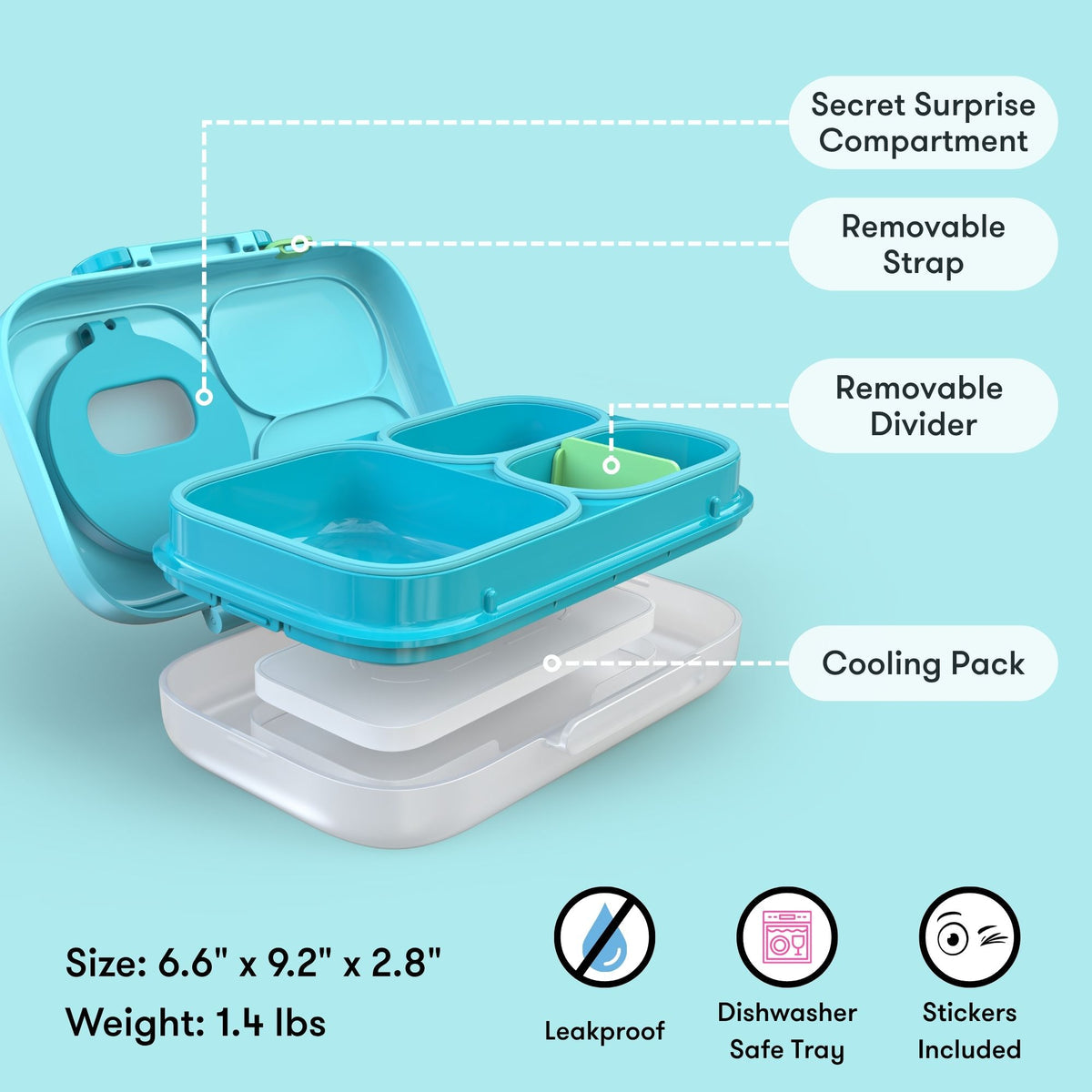 OmieBox® Lite Aqua Glacier