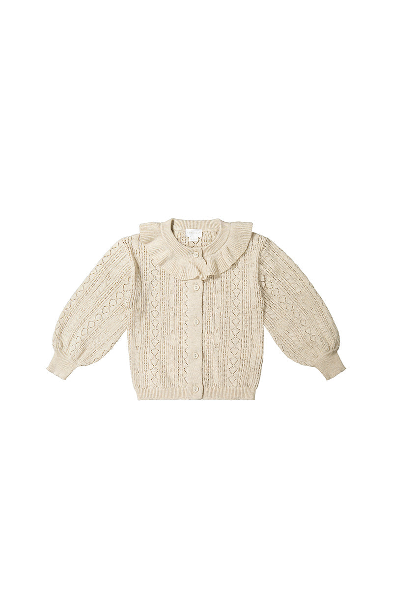 Addison Knitted Cardigan - Oatmeal Marle
