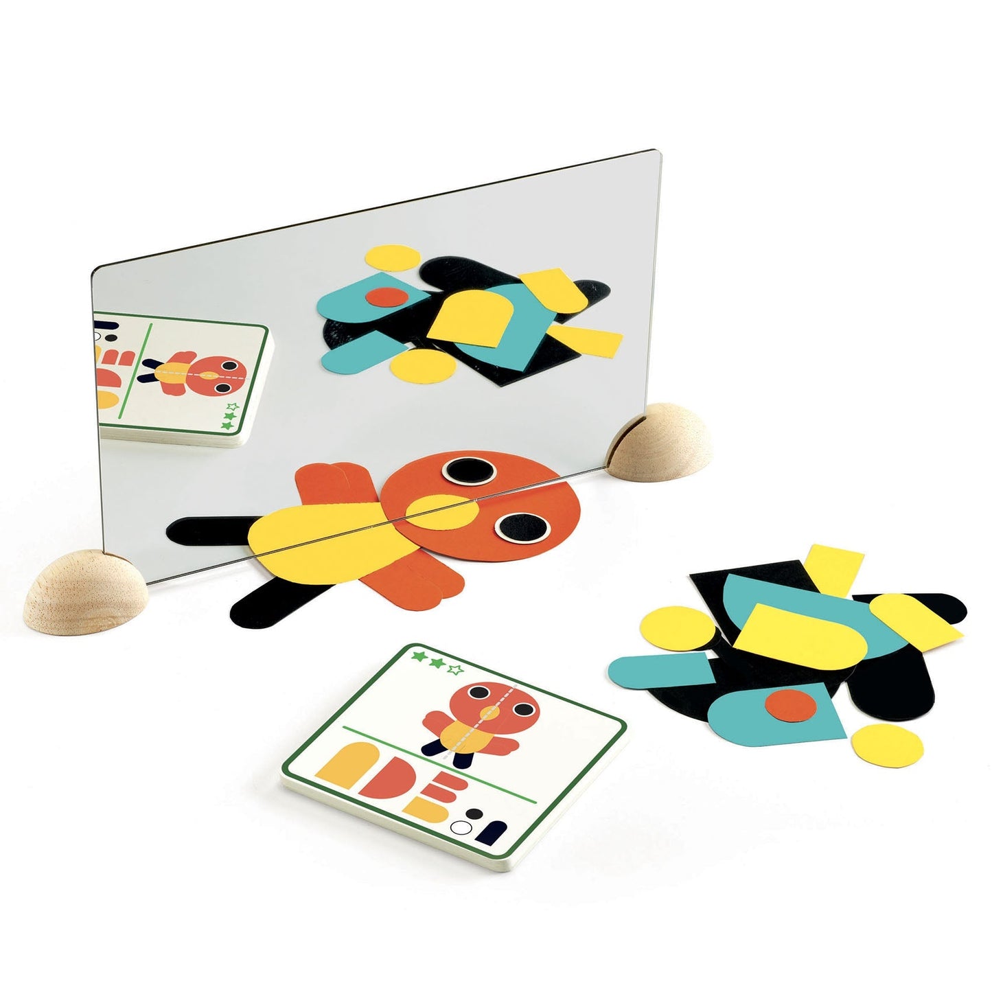 Ze Mirror Animals Wooden Complete the Reflection Activity