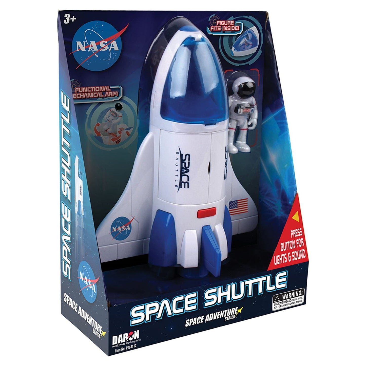 Daron Space Space Adventure NASA Space Shuttle with Lights, Sound and Astronaut