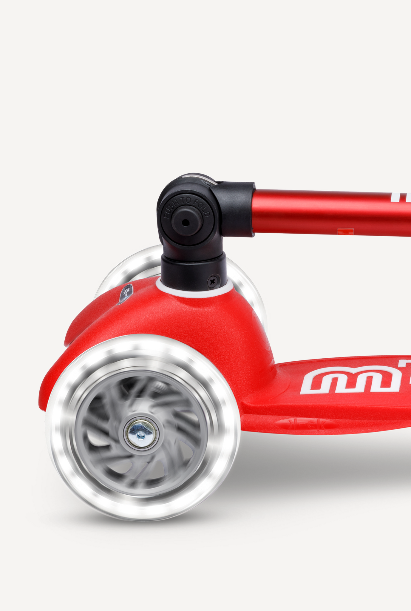 Micro Mini Foldable LED Scooter Red