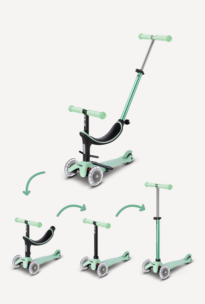 Mini2Grow LED Scooter Mint