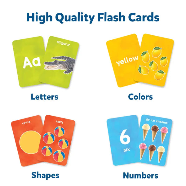 Flash Cards for toddlers: Letters, Numbers, Shapes & Colors – LittleLeahCo