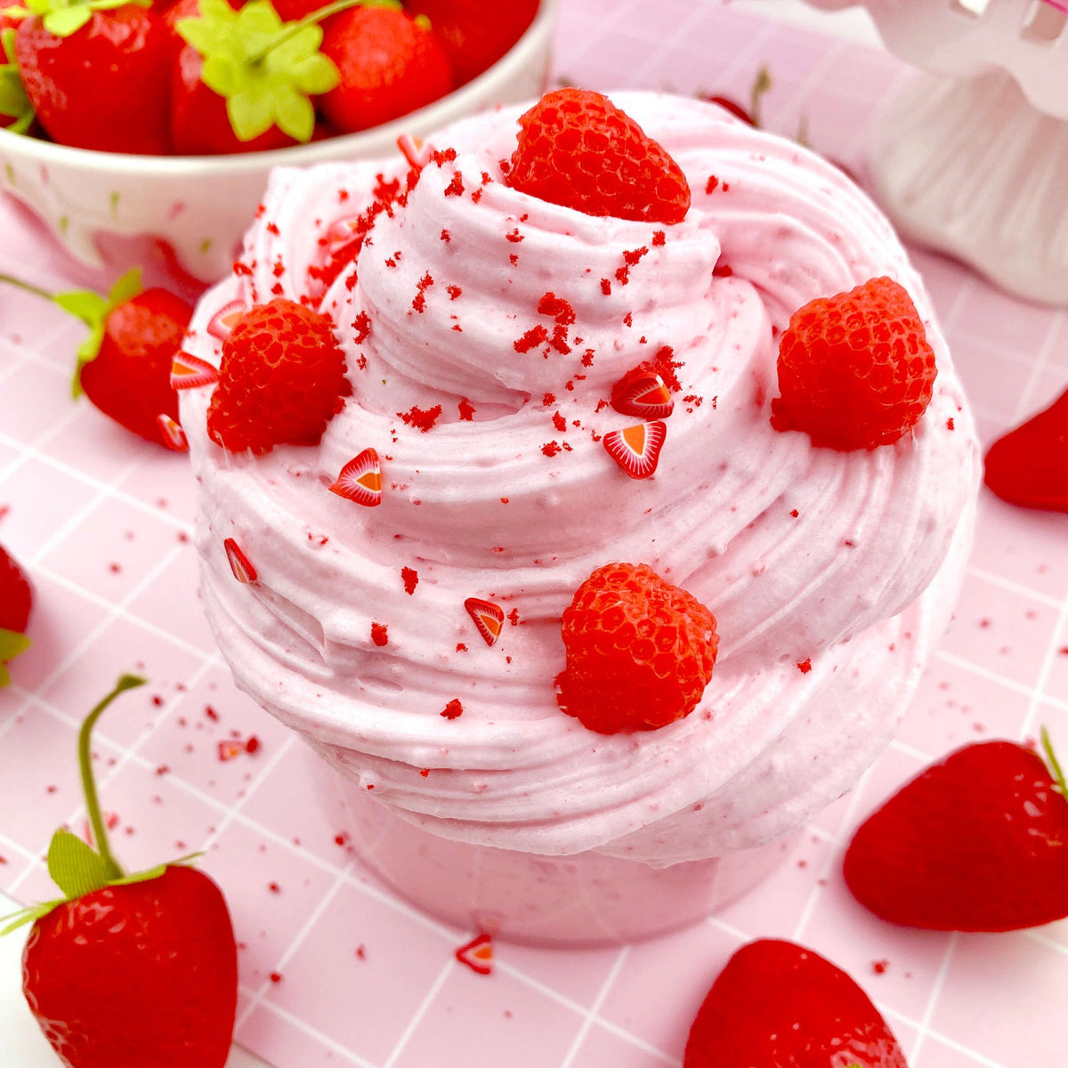 Strawberry Mousse Fluffy Butter Slime
