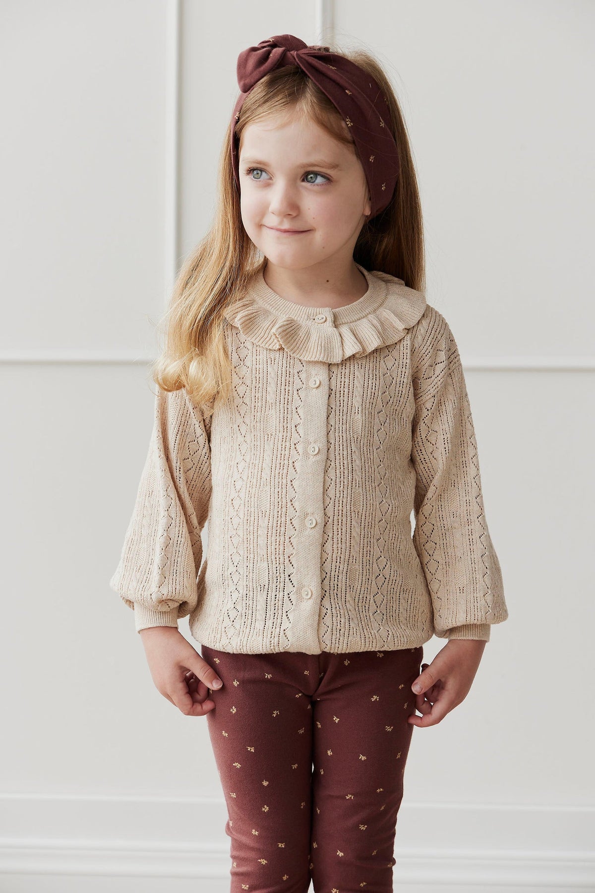 Addison Knitted Cardigan - Oatmeal Marle