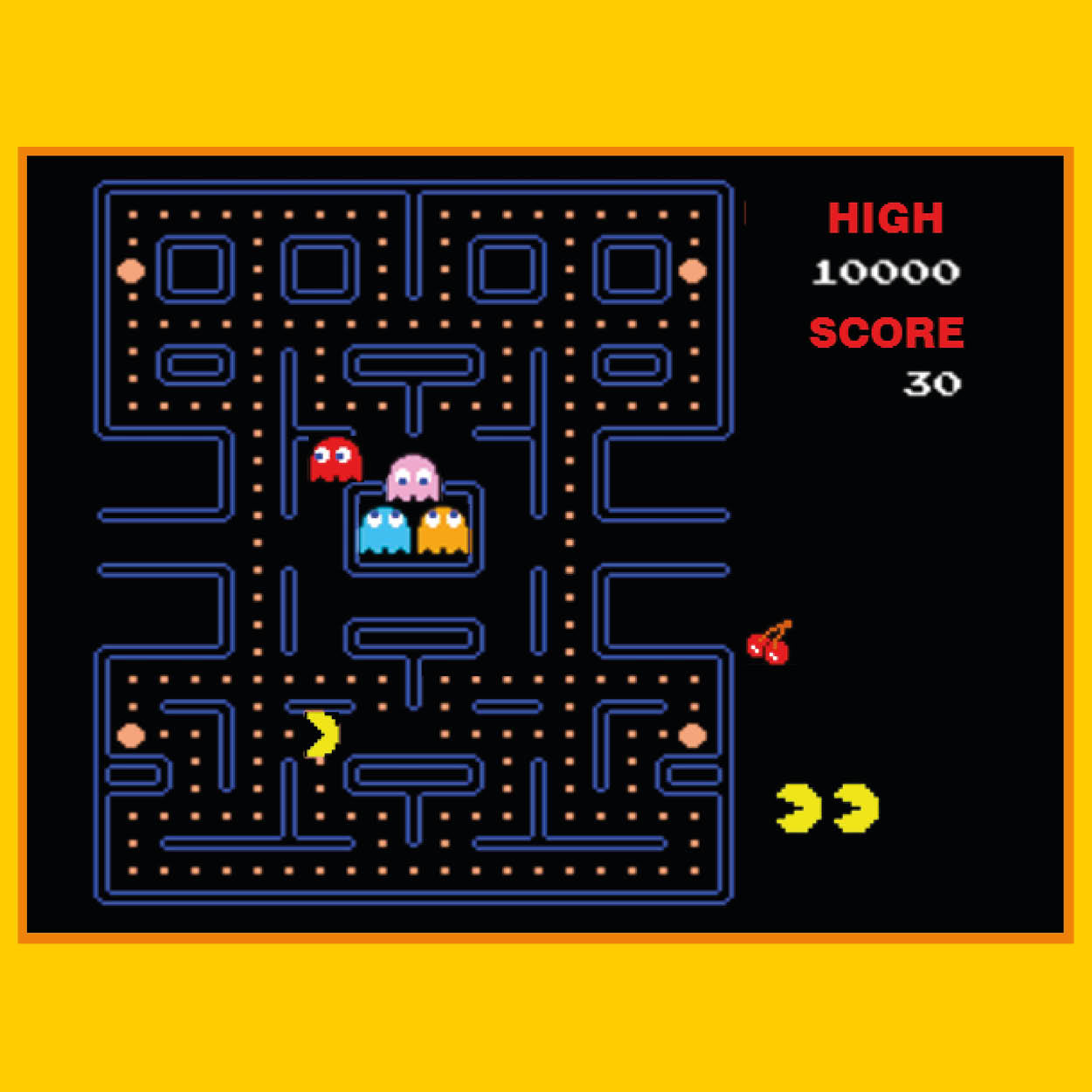 PAC-MAN Keyring Arcade