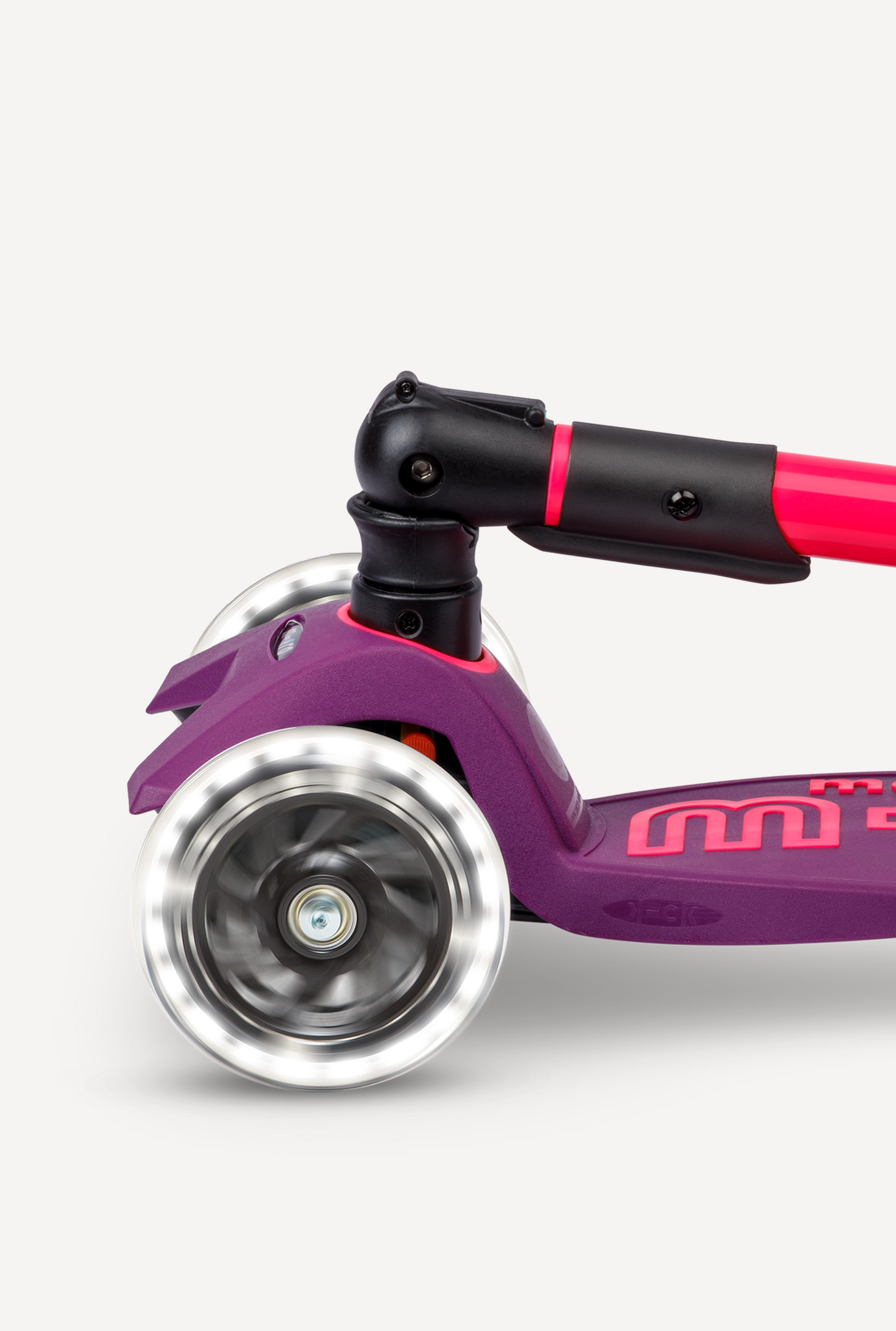 Micro Maxi Foldable LED Scooter Neon Ultra Pink/Purple