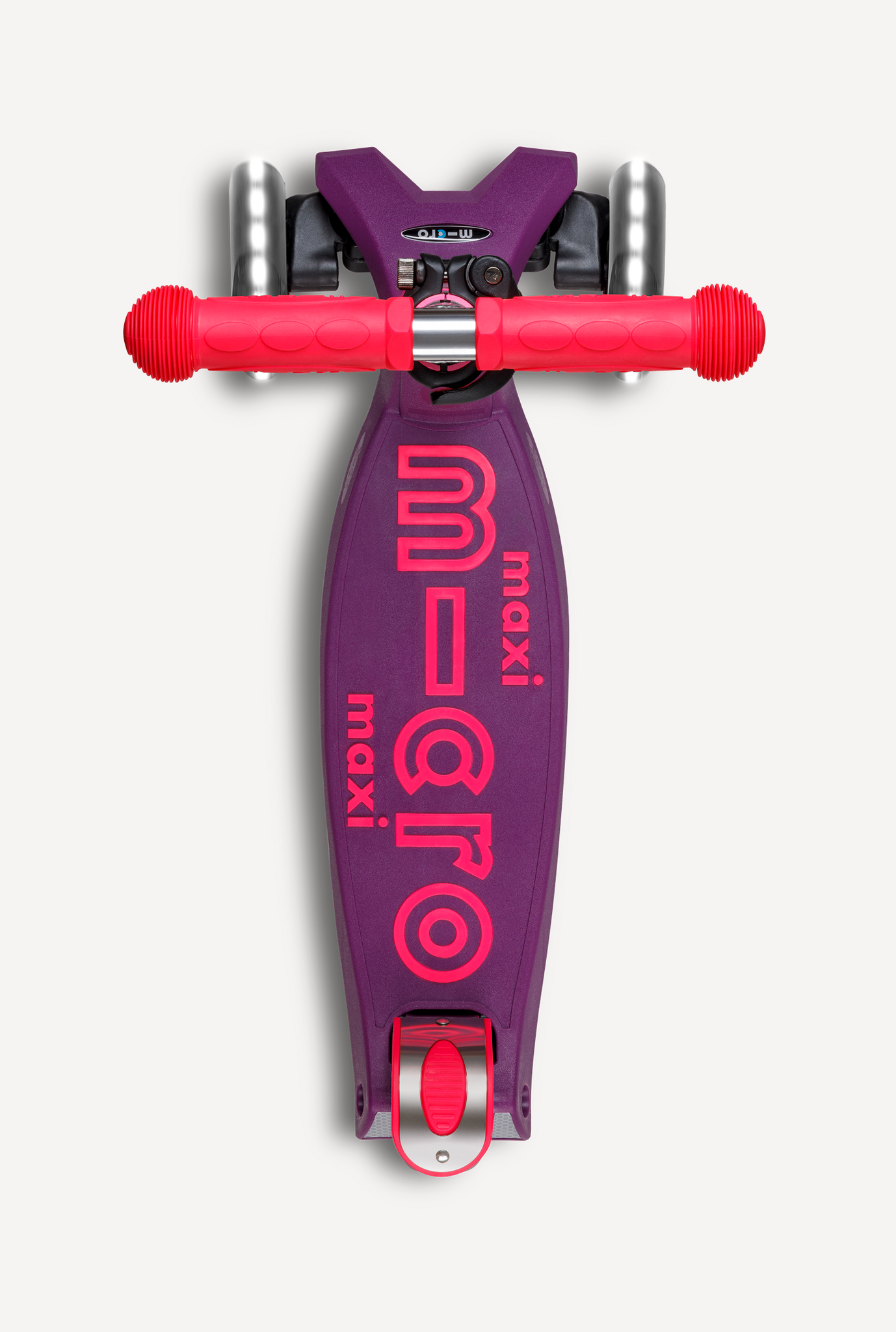 Micro Maxi Foldable LED Scooter Neon Ultra Pink/Purple