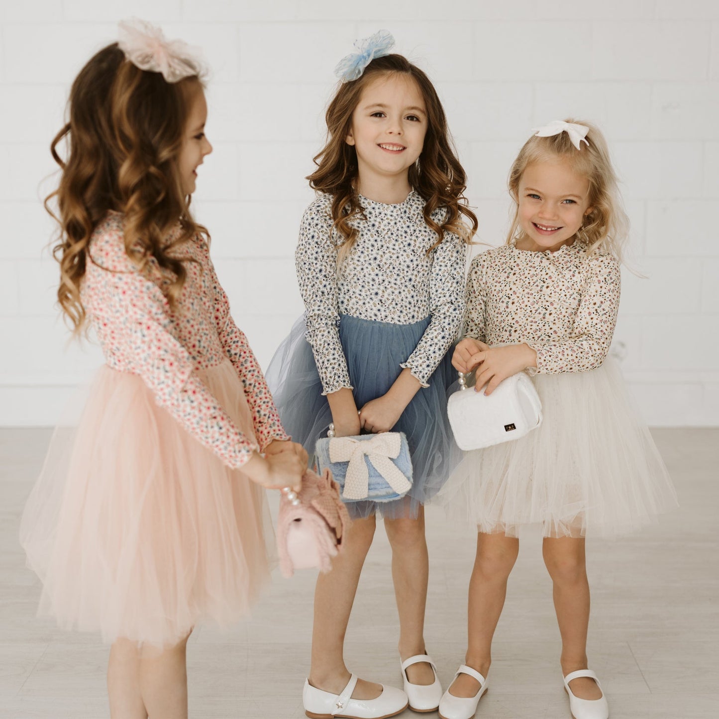 VINTAGE FLOWER TUTU DRESS Blue