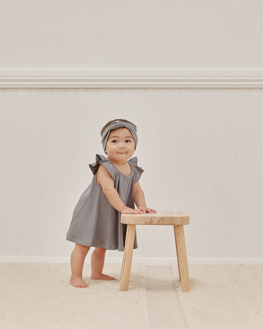 ruffle swing dress | ocean