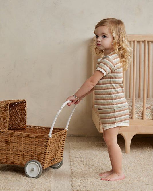 Ribbed Shortie Set | Summer Stripe