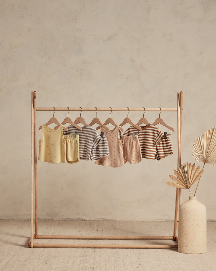 Summer Waffle Set || Camel Stripe
