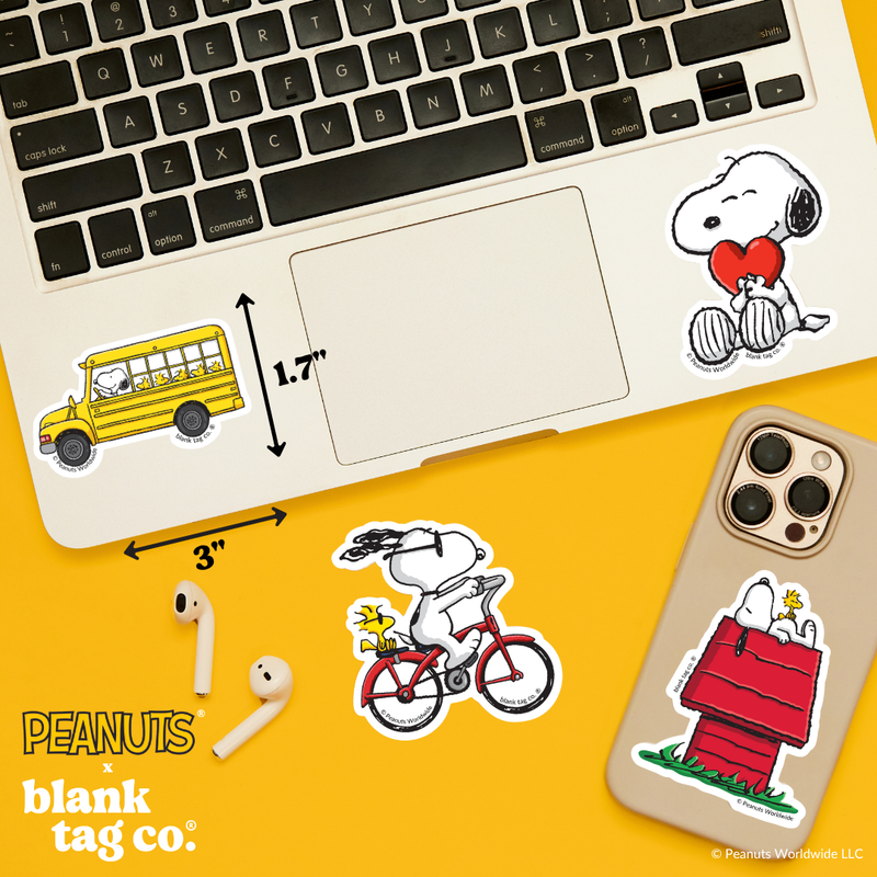 Peanuts® Waterproof Sticker - Snoopy Driving A Bus