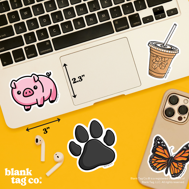 Blank Tag Co.® Waterproof Sticker - Piggy