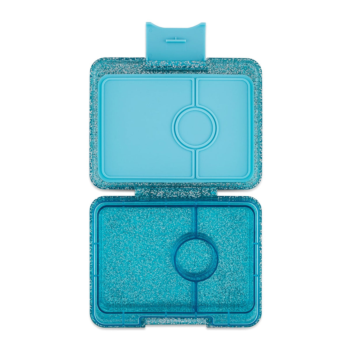 Snack Size Bento Lunch Box · Twinkle Teal Glitter
