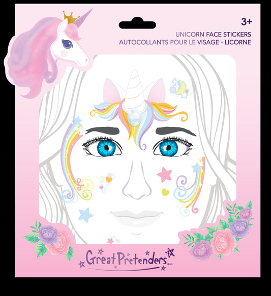UNICORN FAIRY FACE STICKERS