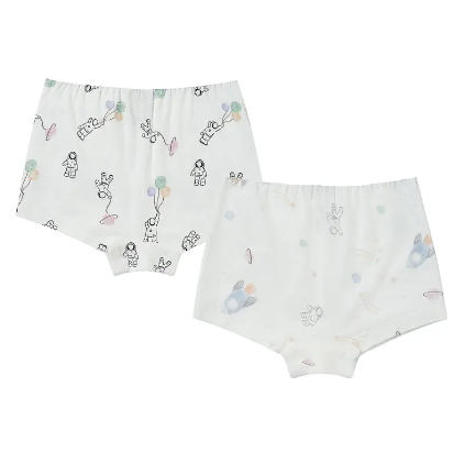Bamboo Girls Boy Short Underwear (2 Pack) - To Infinity!