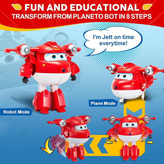 Super Wings 5" Transforming Jett Airplane Toy