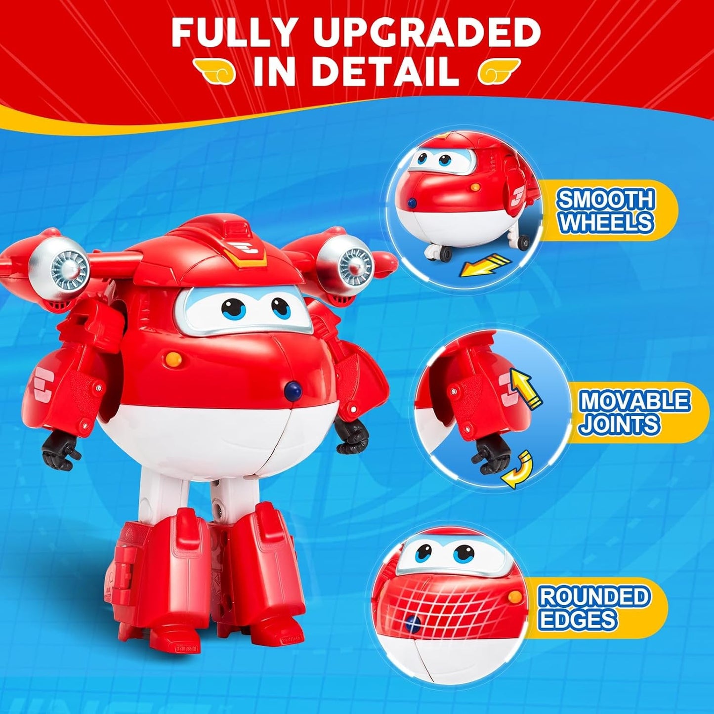 Super Wings 5" Transforming Jett Airplane Toy