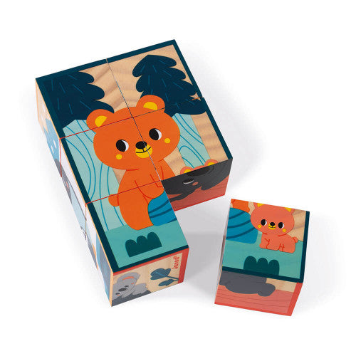 Animals wooden blocks