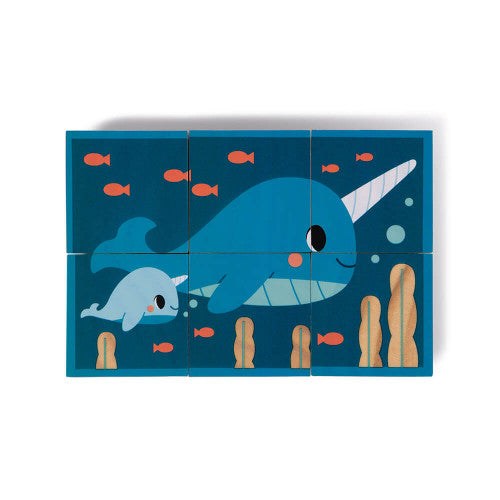Animals wooden blocks