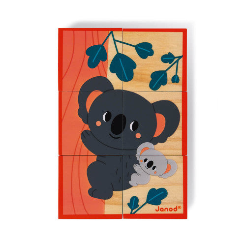 Animals wooden blocks