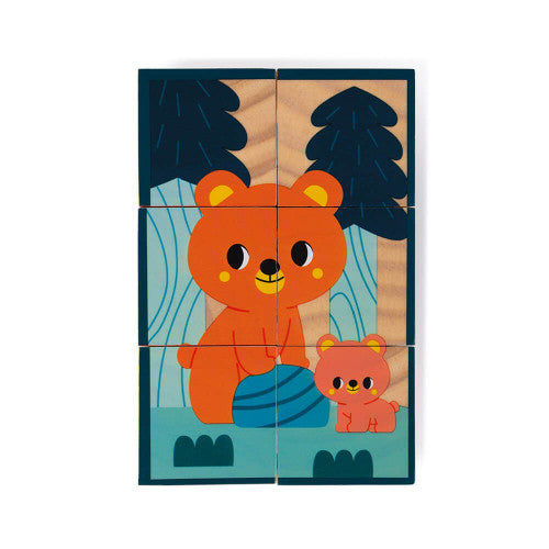Animals wooden blocks