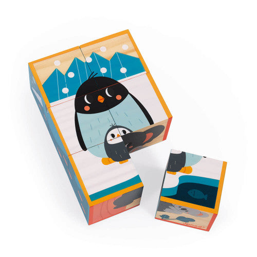 Animals wooden blocks