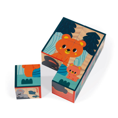 Animals wooden blocks