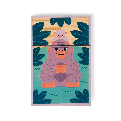 Animals wooden blocks
