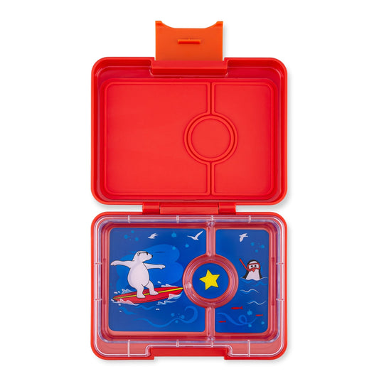 Snack Size Bento Lunch Box Roar Red (Polar Bear)