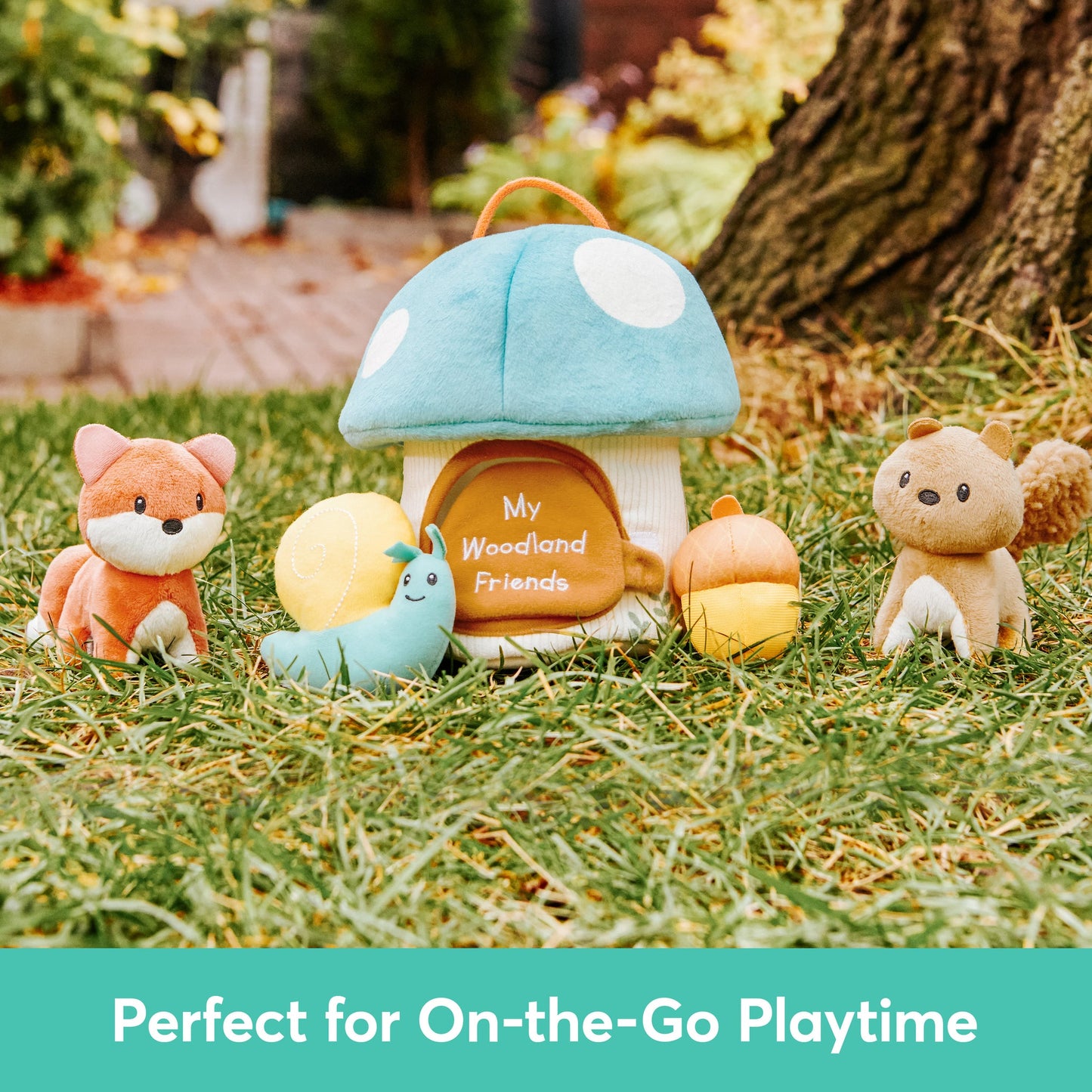 MY WOODLAND FRIENDS PLAYSET, 7.5 IN