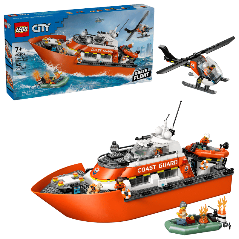 Coast Guard Rescue Boat & Helicopter 60504