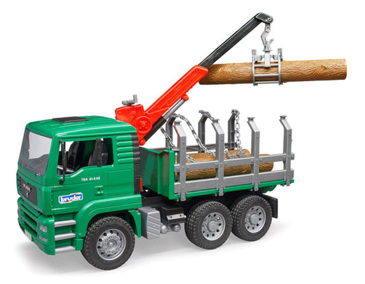 02769 MAN Timber Truck w/ Loading Crane and 3 Trunks
