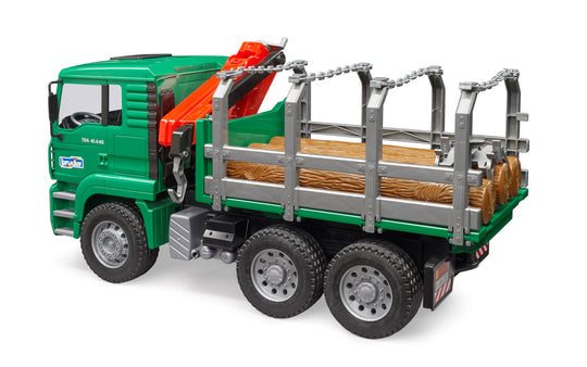 02769 MAN Timber Truck w/ Loading Crane and 3 Trunks
