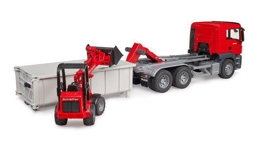 03767 MAN TGS Truck w/Roll-Off-Container & Compact Loader