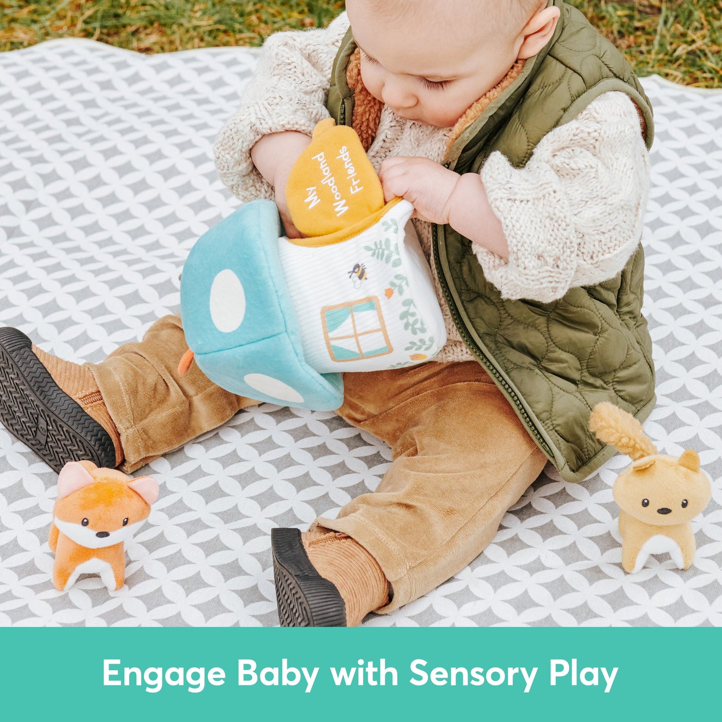 MY WOODLAND FRIENDS PLAYSET, 7.5 IN