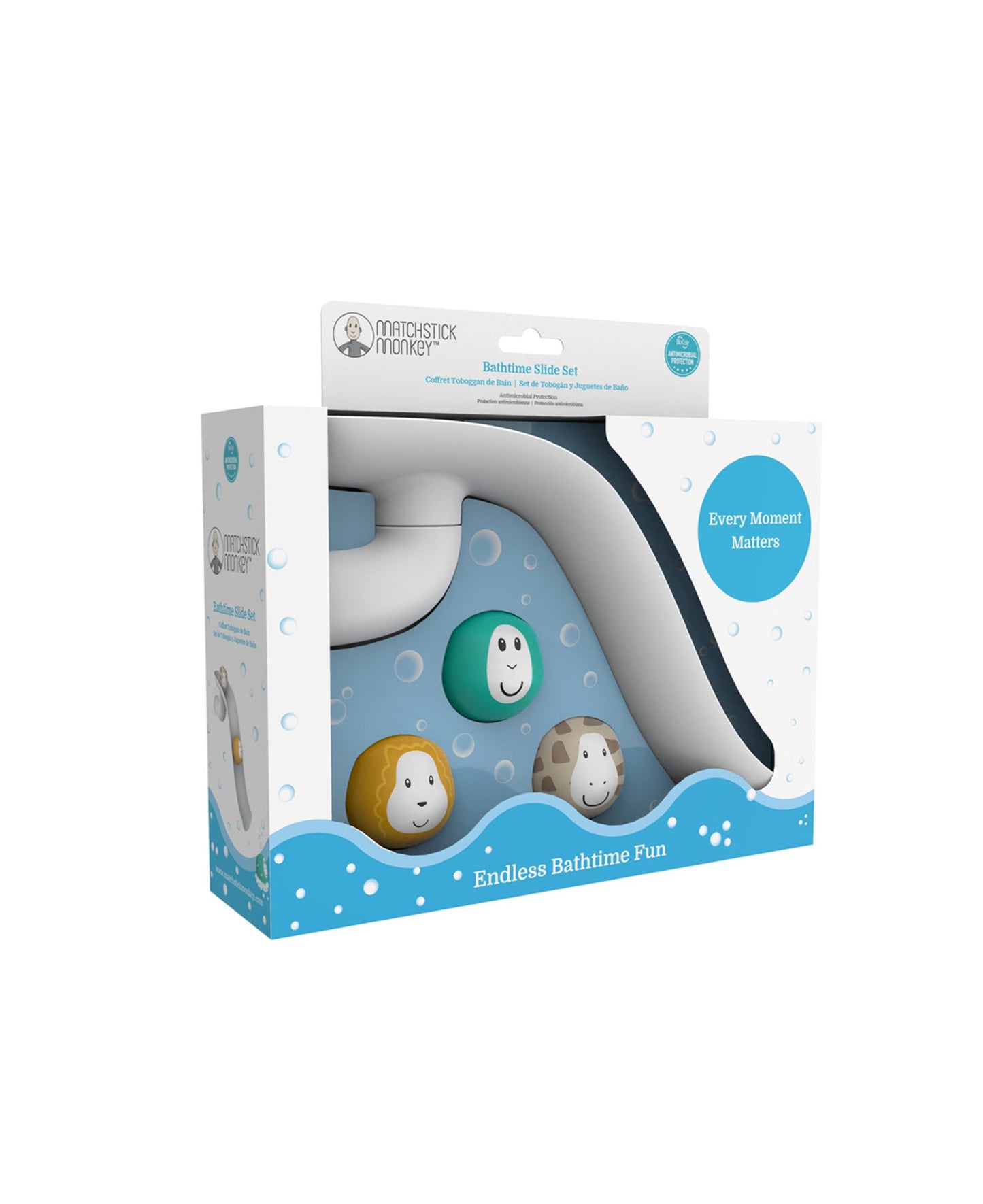 WHITE BATHTIME SLIDE SET