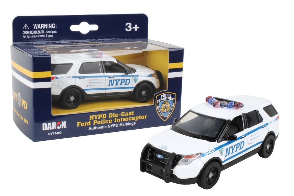 NYPD DIE-CAST FORD POLICE INTERCEPTOR 1/43