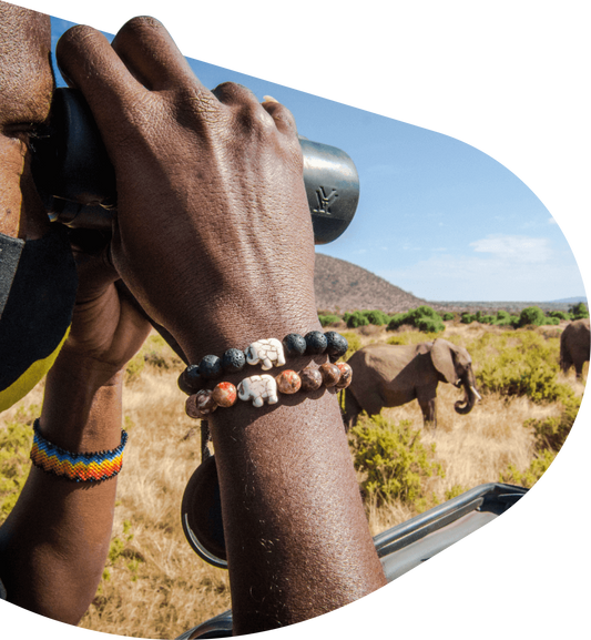 The Expedition Bracelet Elephant - River Blue