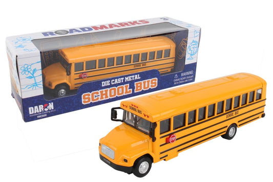 ROAD MARKS PULLBACK SCHOOL BUS 7.5 INCH PULLBACK
