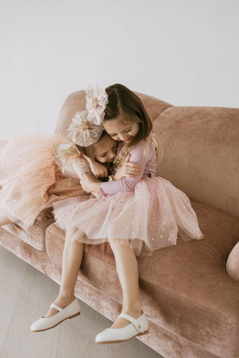 Frill LS tutu Peach