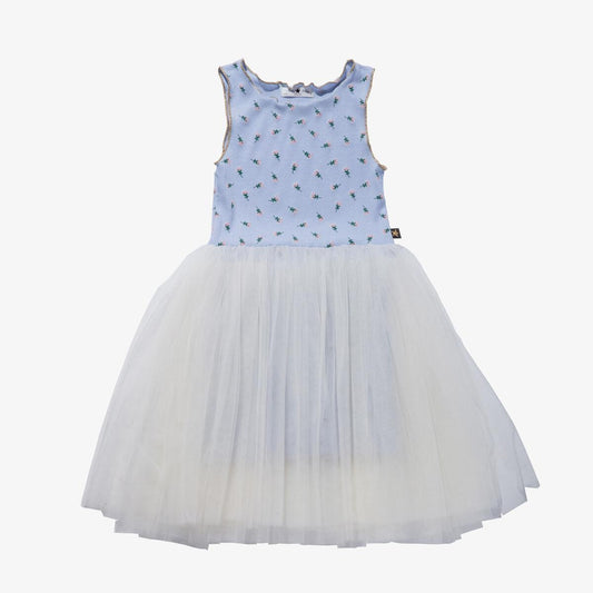Vintage Flower Tutu Blue